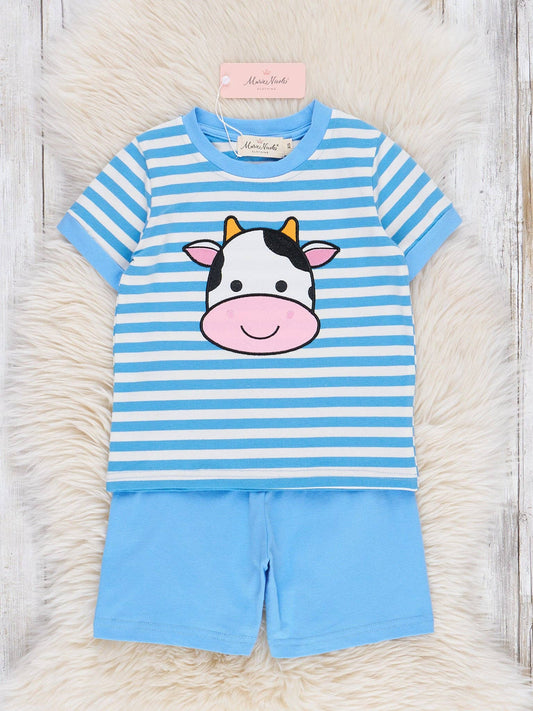 Happy Cow Striped Set